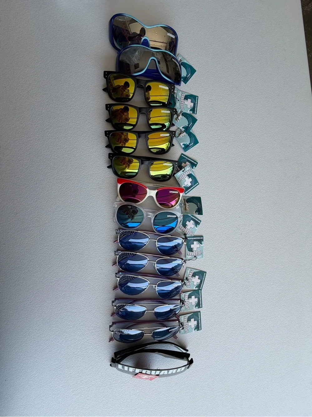 14 unisex Kids Polarized Sunglasses - Blue & Yellow Styles